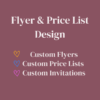 Flyers & Price List Design